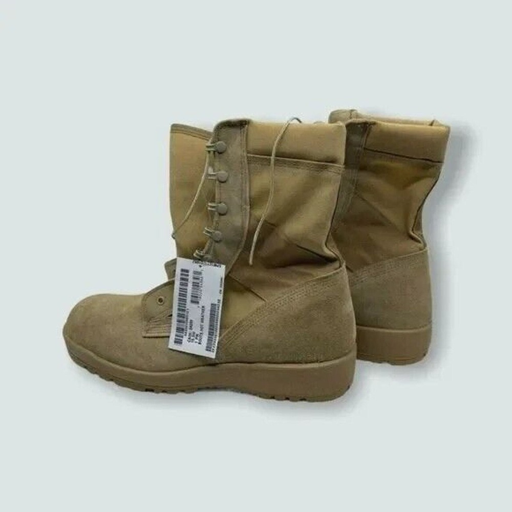 Mcrae‎ Mens Combat Military Boots Desert Tan Round TOE 15.5 WIDE New in Factory